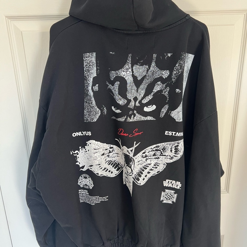 Darc Sport Star Wars Darth Maul Black Graphic Zip Up Hoodie